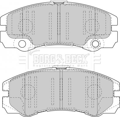 BORG & BECK Комплект тормозных колодок, дисковый тормоз BBP1419